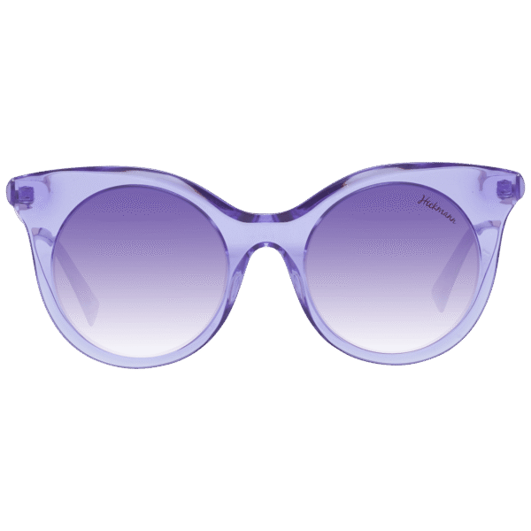 Ana Hickmann Sonnenbrille HI9063 49T01 – Frontansicht mit Kunststoff Rahmen und Lila Gläsern