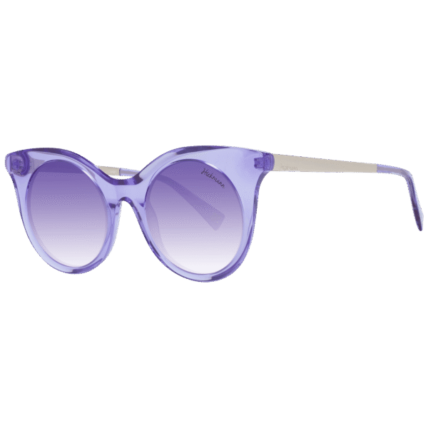 Ana Hickmann Schmetterling Sonnenbrille HI9063 49T01 in Lila – 45° Seitenansicht