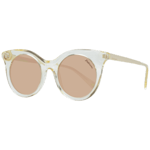 Ana Hickmann Schmetterling Sonnenbrille HI9063 49T02 in Gelb – 45° Seitenansicht