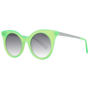 Ana Hickmann Schmetterling Sonnenbrille HI9063 49T03 in Grün – 45° Seitenansicht