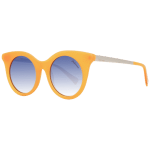 Ana Hickmann Schmetterling Sonnenbrille HI9063 49T04 in Gelb – 45° Seitenansicht
