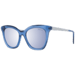 Ana Hickmann Katzenaugen Sonnenbrille HI9064 52T01 in Blau – 45° Seitenansicht
