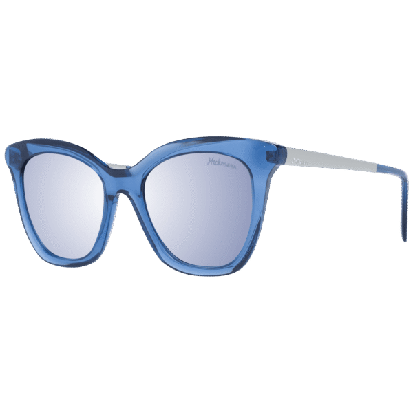 Ana Hickmann Sonnenbrille HI9064 52T01 – 45° Seitenansicht Ana Hickmann Katzenaugen Sonnenbrille HI9064 52T01 in Blau – 45° Seitenansicht