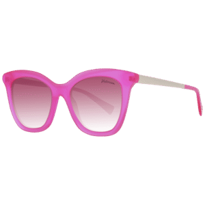 Ana Hickmann Schmetterling Sonnenbrille HI9064 52T03 in Pink – 45° Seitenansicht