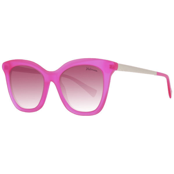 Ana Hickmann Schmetterling Sonnenbrille HI9064 52T03 in Pink – 45° Seitenansicht
