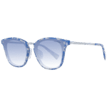 Ana Hickmann Katzenaugen Sonnenbrille HI9065 49G22 in Blau – 45° Seitenansicht