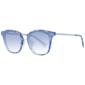 Ana Hickmann Katzenaugen Sonnenbrille HI9065 49G22 in Blau – 45° Seitenansicht