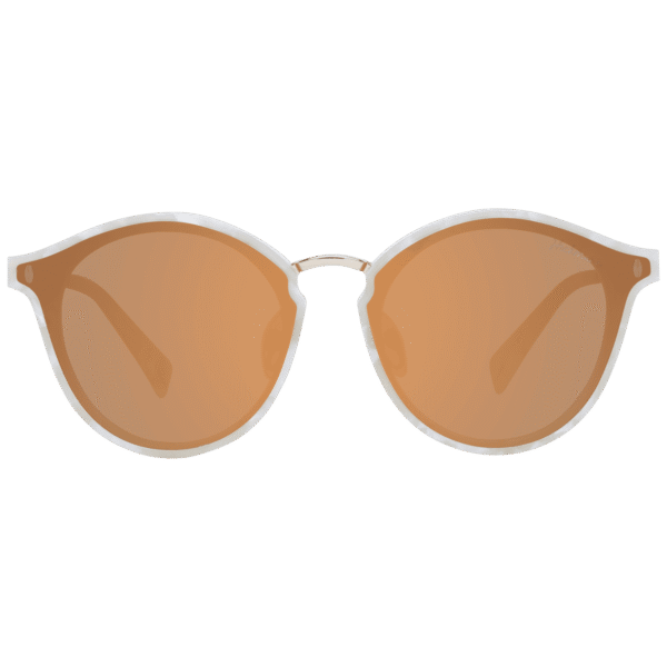 Ana Hickmann Sonnenbrille HI9066 49G21 – Frontansicht mit Kunststoff Rahmen und Braun Gläsern