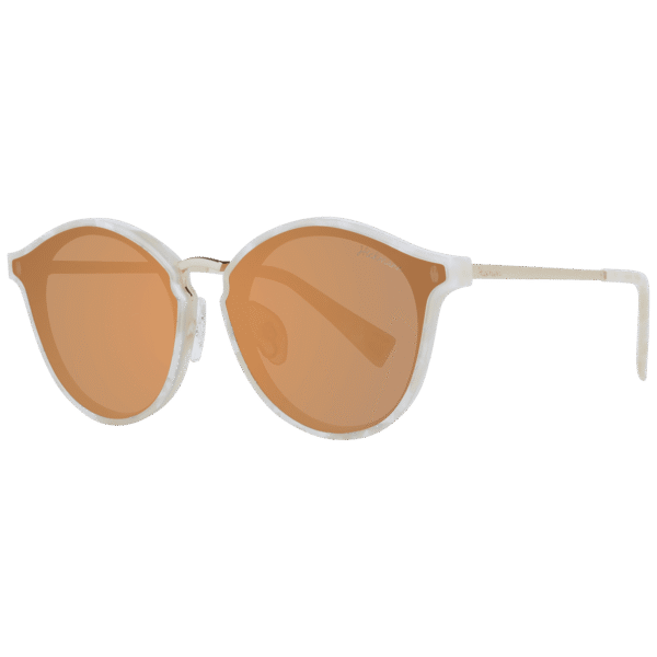 Ana Hickmann Katzenaugen Sonnenbrille HI9066 49G21 in Beige – 45° Seitenansicht
