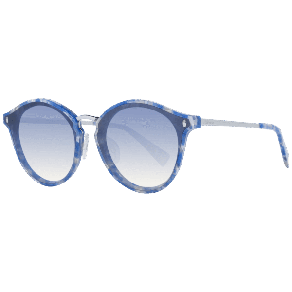 Ana Hickmann Katzenaugen Sonnenbrille HI9066 49G22 in Mehrfarbig – 45° Seitenansicht