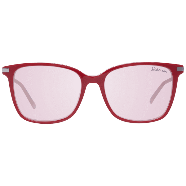Ana Hickmann Sonnenbrille HI9067 55H04 – Frontansicht mit Metall & Kunststoff Rahmen und Rot Gläsern