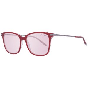 Ana Hickmann Rechteck Sonnenbrille HI9067 55H04 in Rot – 45° Seitenansicht