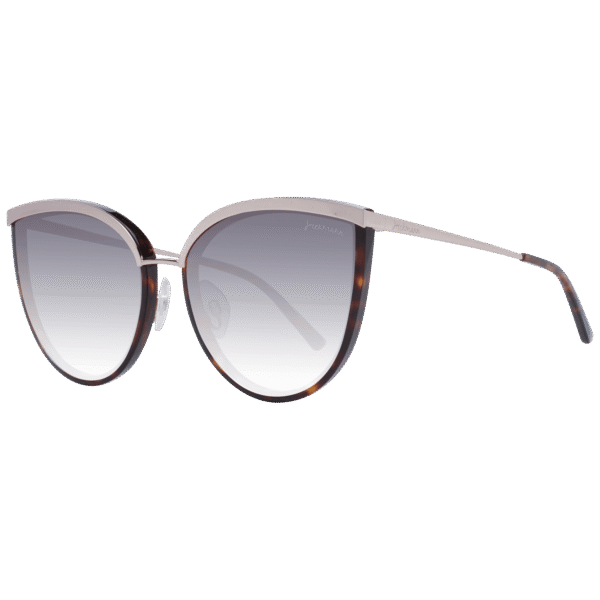 Ana Hickmann Schmetterling Sonnenbrille HI9076 5921S in Braun – 45° Seitenansicht