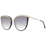 Ana Hickmann Schmetterling Sonnenbrille HI9076 59A01 in Schwarz – 45° Seitenansicht