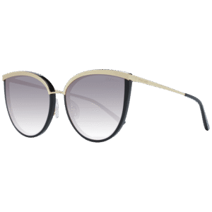Ana Hickmann Schmetterling Sonnenbrille HI9076 59A01 in Schwarz – 45° Seitenansicht
