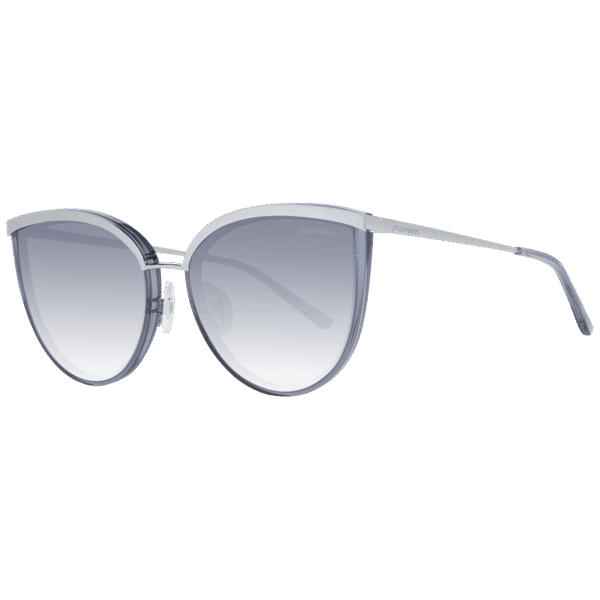 Ana Hickmann Katzenaugen Sonnenbrille HI9076 59T01 in Silber – 45° Seitenansicht