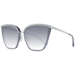 Ana Hickmann Schmetterling Sonnenbrille HI9077 5801S in Grau – 45° Seitenansicht