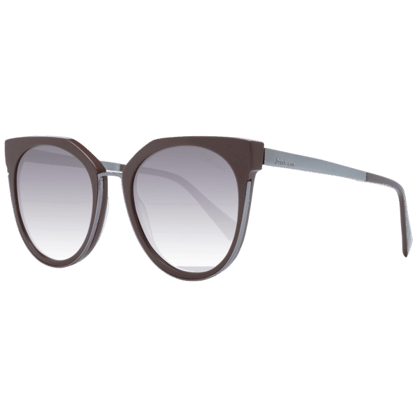 Ana Hickmann Schmetterling Sonnenbrille HI9078 54D02 in Braun – 45° Seitenansicht