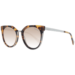 Ana Hickmann Schmetterling Sonnenbrille HI9078 54G22 in Braun – 45° Seitenansicht