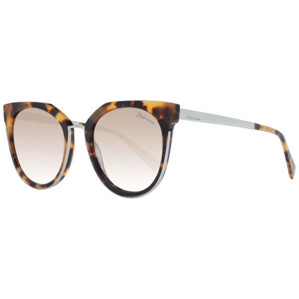 Ana Hickmann Schmetterling Sonnenbrille HI9078 54G22 in Braun – 45° Seitenansicht