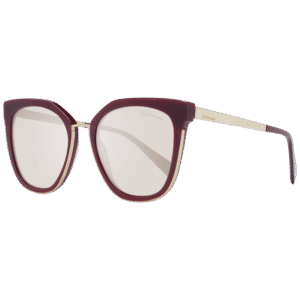 Ana Hickmann Schmetterling Sonnenbrille HI9079 54D01 in Rot – 45° Seitenansicht
