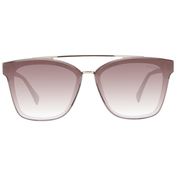 Ana Hickmann Sonnenbrille HI9081 66T02 – Frontansicht mit Metall & Kunststoff Rahmen und Braun Gläsern