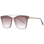 Ana Hickmann Quadrat Sonnenbrille HI9081 66T02 in Braun – 45° Seitenansicht