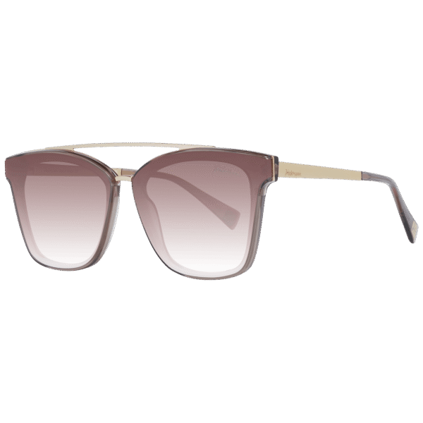Ana Hickmann Quadrat Sonnenbrille HI9081 66T02 in Braun – 45° Seitenansicht