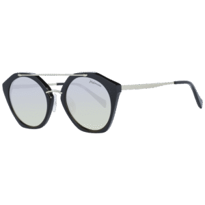 Ana Hickmann Rund Sonnenbrille HI9087 51A01 in Schwarz – 45° Seitenansicht