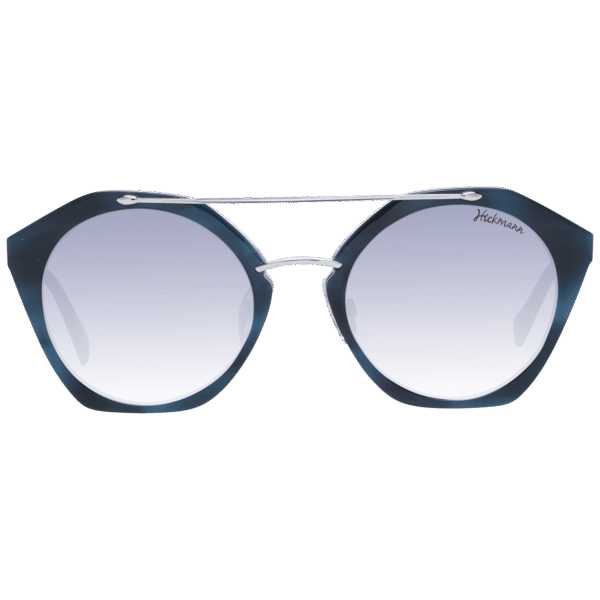 Ana Hickmann Sonnenbrille HI9087 51H01 – Frontansicht mit Metall & Kunststoff Rahmen und Blau Gläsern