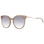 Ana Hickmann Katzenaugen Sonnenbrille HI9089I 51T01 in Braun – 45° Seitenansicht