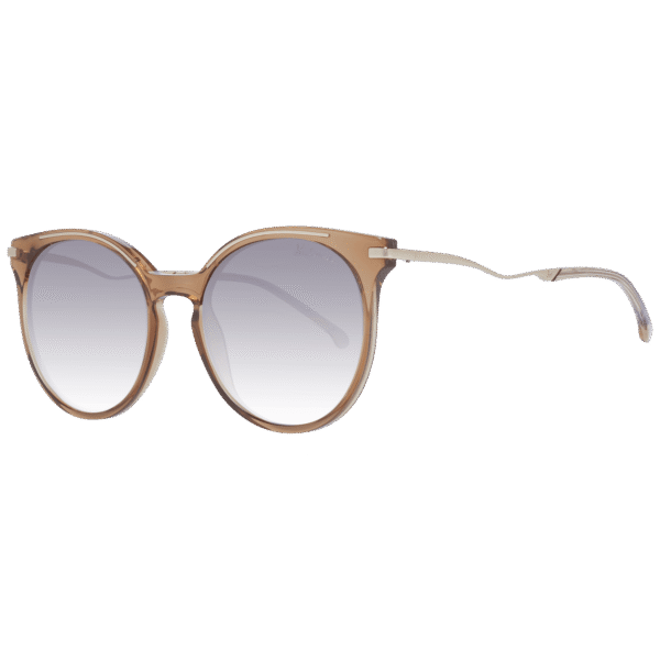 Ana Hickmann Katzenaugen Sonnenbrille HI9089I 51T01 in Braun – 45° Seitenansicht