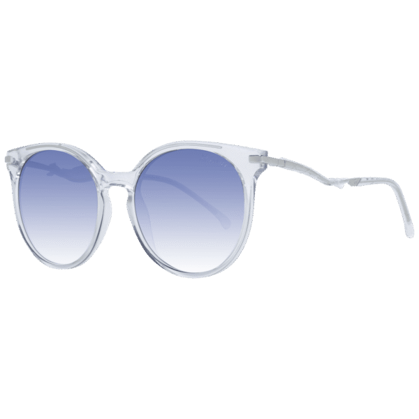 Ana Hickmann Rund Sonnenbrille HI9089I 51T02 in Transparent – 45° Seitenansicht