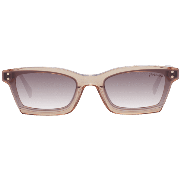 Ana Hickmann Sonnenbrille HI9099 63H01 – Frontansicht mit Kunststoff Rahmen und Braun Gläsern