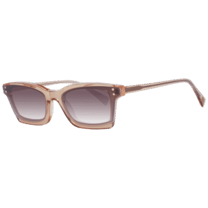 Ana Hickmann Rechteck Sonnenbrille HI9099 63H01 in Braun – 45° Seitenansicht