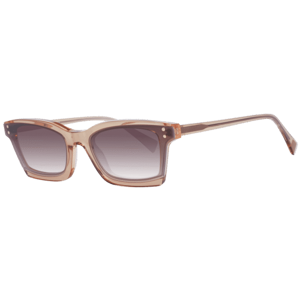 Ana Hickmann Sonnenbrille HI9099 63H01 – 45° Seitenansicht Ana Hickmann Rechteck Sonnenbrille HI9099 63H01 in Braun – 45° Seitenansicht