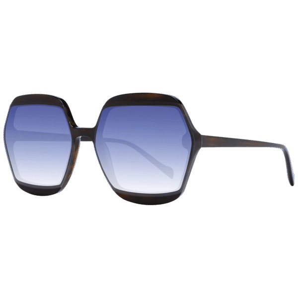 Ana Hickmann Sonnenbrille HI9134 59E01 – 45° Seitenansicht Ana Hickmann Quadrat Sonnenbrille HI9134 59E01 in Braun – 45° Seitenansicht