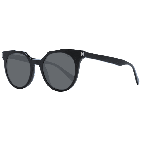 Ana Hickmann Katzenaugen Sonnenbrille HI9137 50A01 in Schwarz – 45° Seitenansicht