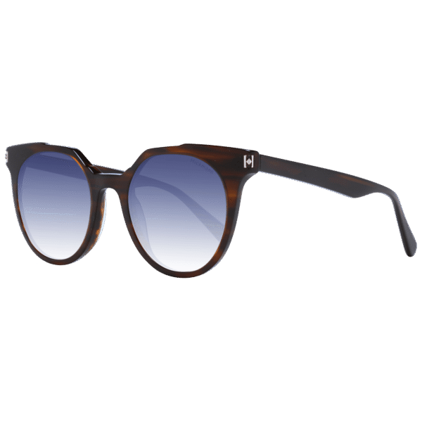 Ana Hickmann Schmetterling Sonnenbrille HI9137 50E01 in Braun – 45° Seitenansicht