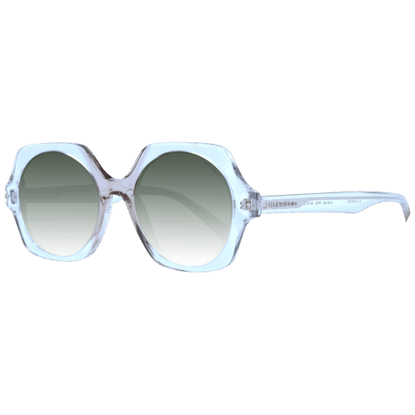 Ana Hickmann Quadrat Sonnenbrille HI9143 50P03 in Transparent – 45° Seitenansicht