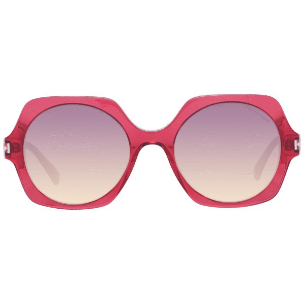 Ana Hickmann Sonnenbrille HI9143 50T01 – Frontansicht mit Azetat Rahmen und Rot Gläsern
