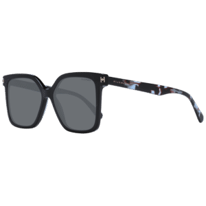 Ana Hickmann Quadrat Sonnenbrille HI9145 54A01 in Schwarz – 45° Seitenansicht