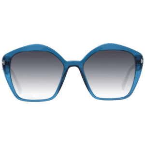 Ana Hickmann Quadrat Sonnenbrille HI9152 54T02 in Blau – 45° Seitenansicht