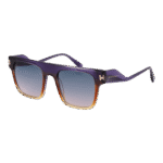 Ana Hickmann Rechteck Sonnenbrille HI9155 50C01 in Lila – 45° Seitenansicht
