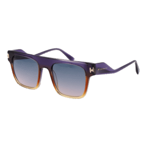 Ana Hickmann Rechteck Sonnenbrille HI9155 50C01 in Lila – 45° Seitenansicht
