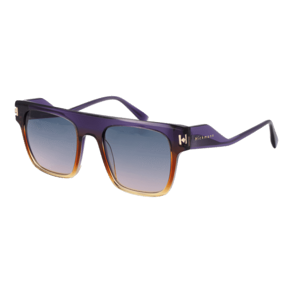 Ana Hickmann Rechteck Sonnenbrille HI9155 50C01 in Lila – 45° Seitenansicht