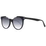 Ana Hickmann Rund Sonnenbrille HI9156 51A01 in Schwarz – 45° Seitenansicht