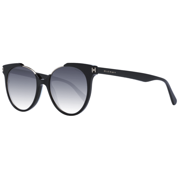 Ana Hickmann Rund Sonnenbrille HI9156 51A01 in Schwarz – 45° Seitenansicht