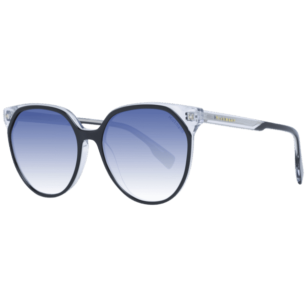 Ana Hickmann Katzenaugen Sonnenbrille HI9158 54H01 in Schwarz – 45° Seitenansicht