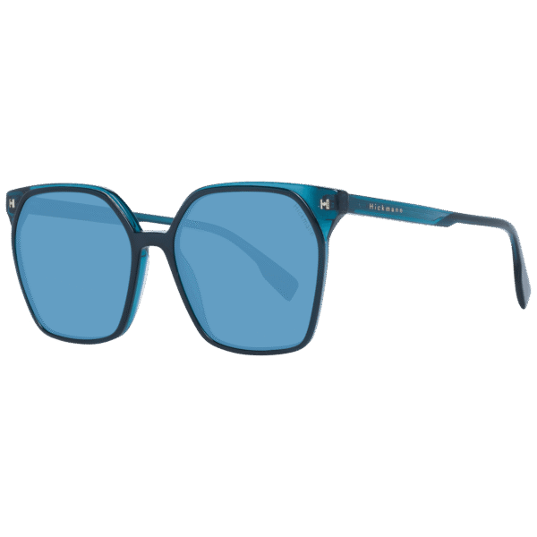 Ana Hickmann Quadrat Sonnenbrille HI9159 54H02 in Blau – 45° Seitenansicht